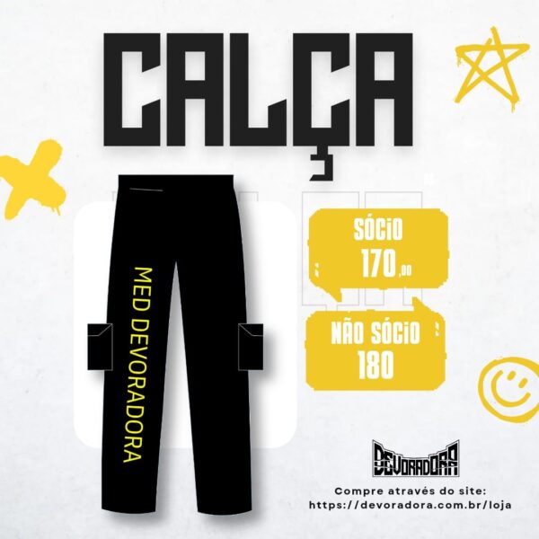 CALÇA UNISSEX - SÓCIO